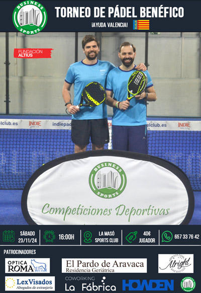 Torneo de Pádel Benéfico por Valencia